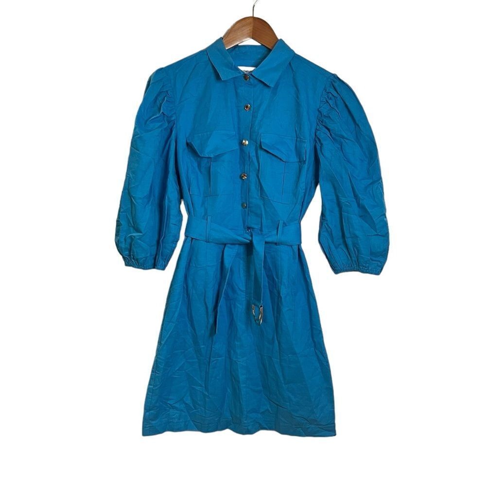 NWT! Passion Fusion‎ blue cotton & hemp dress